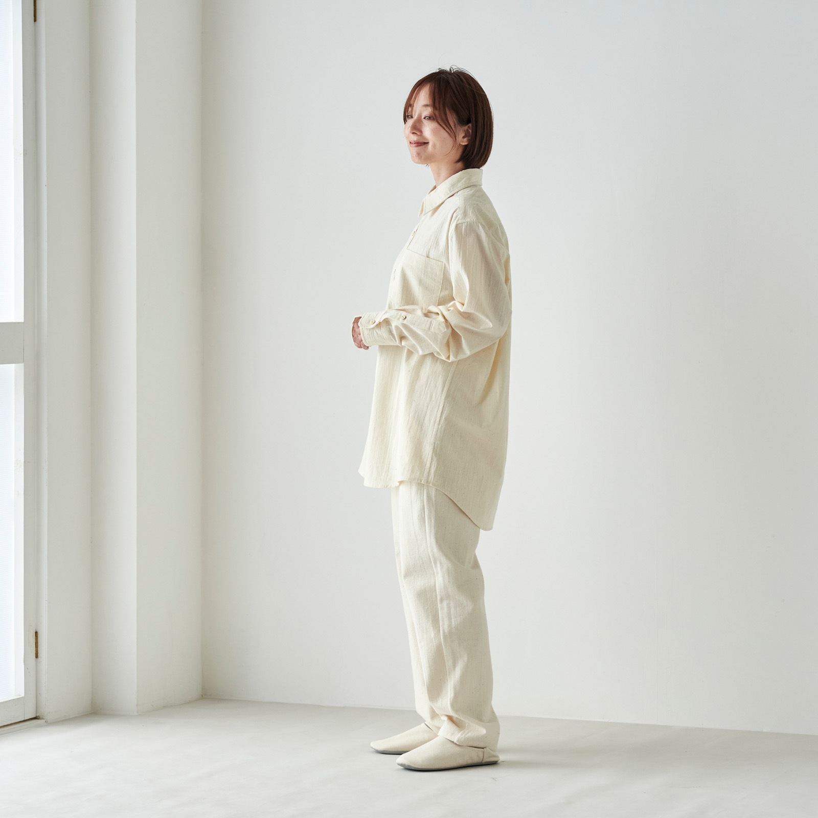 コットンメンズシャツ 2サイズ・3色展開