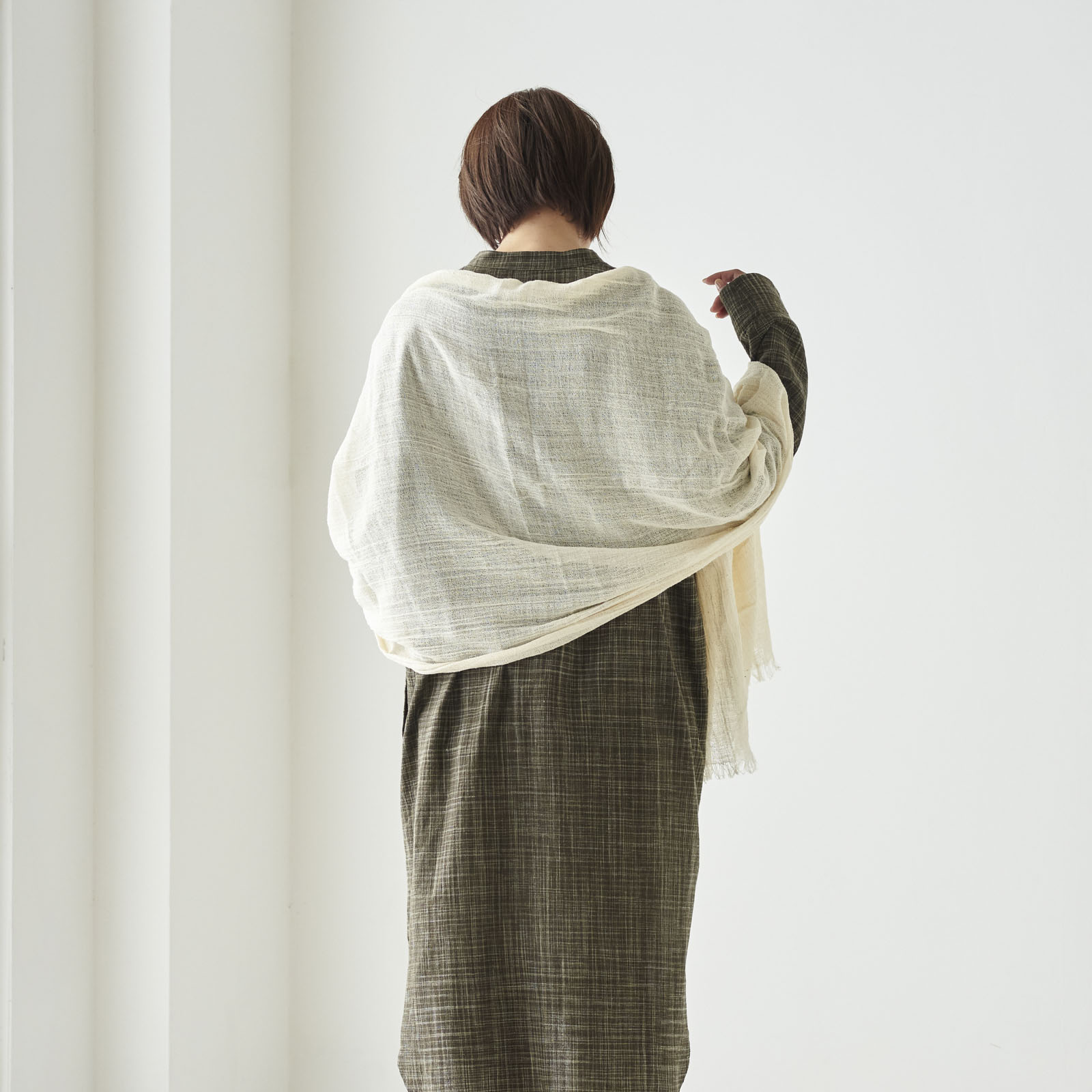 生成りのUVカットストール