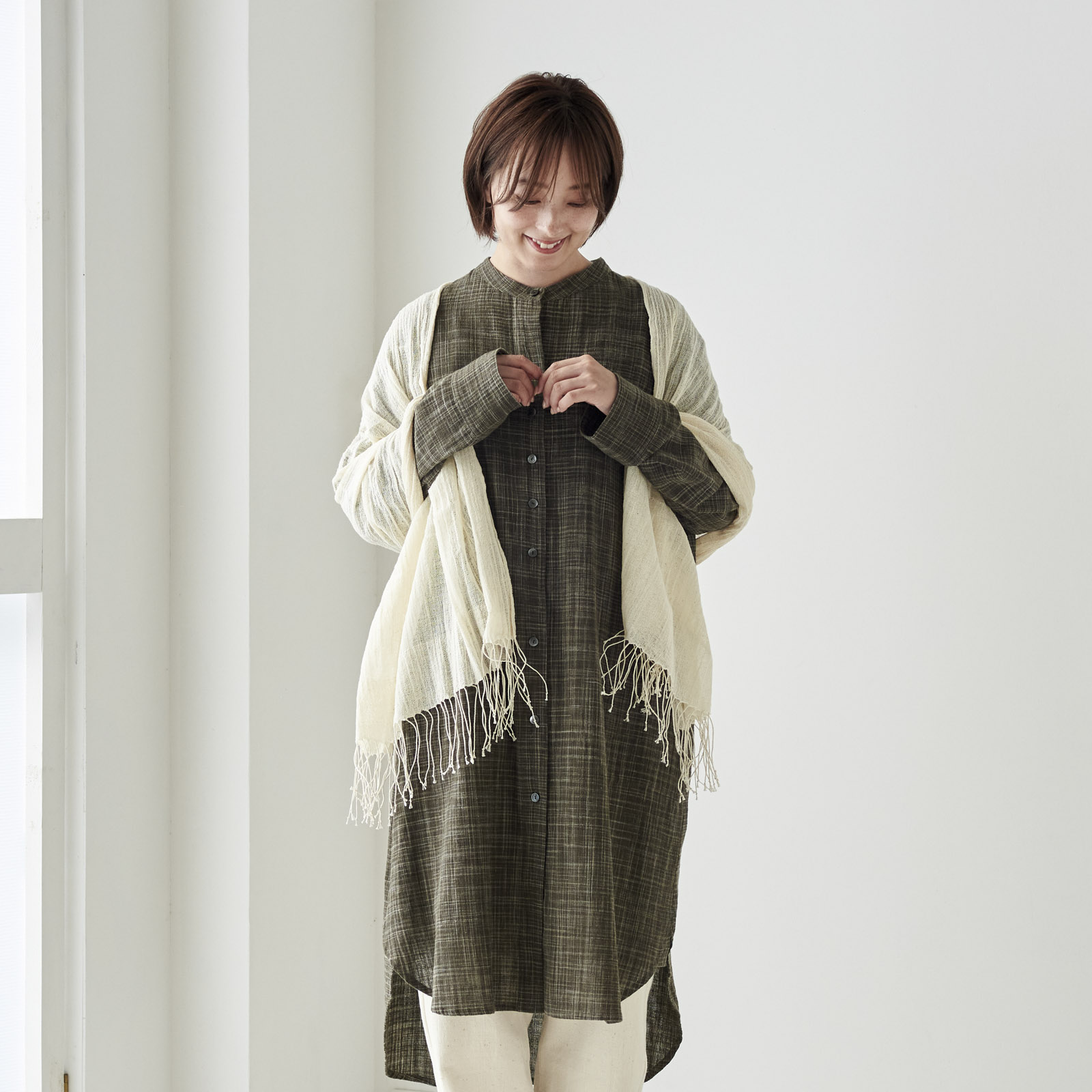 生成りのUVカットストール