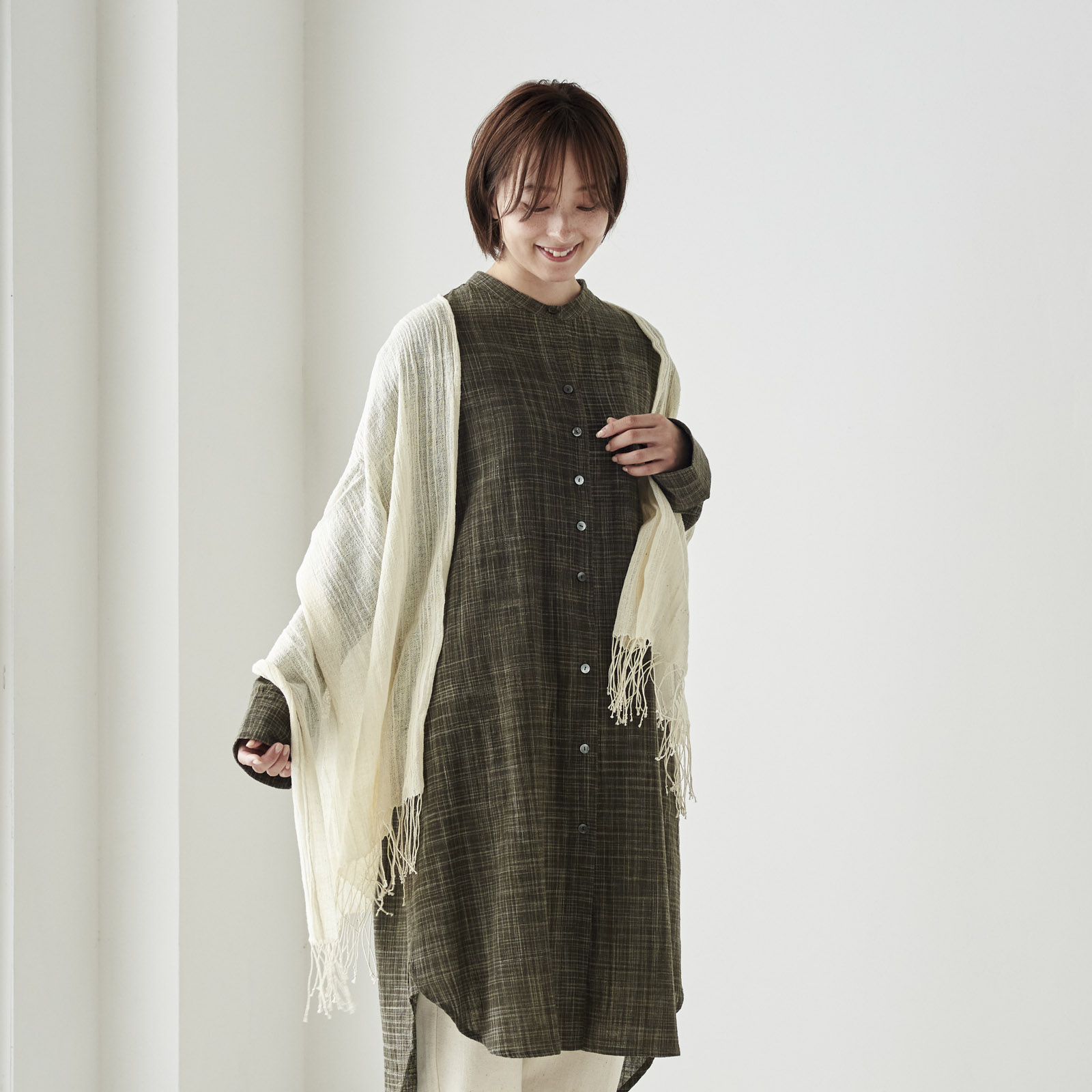 生成りのUVカットストール