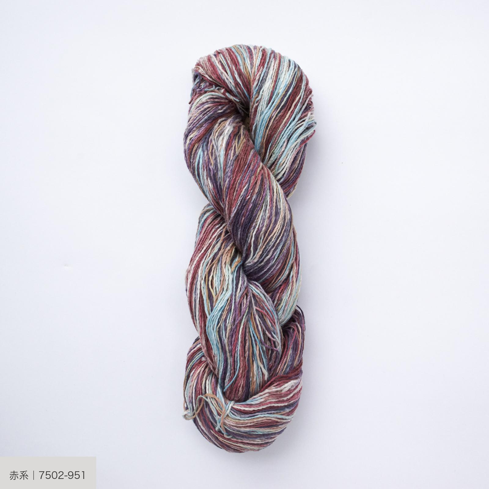 ガラ紡317/2番手絣糸