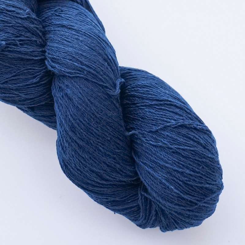 ガラ紡糸｜317/2細番手糸 濃藍