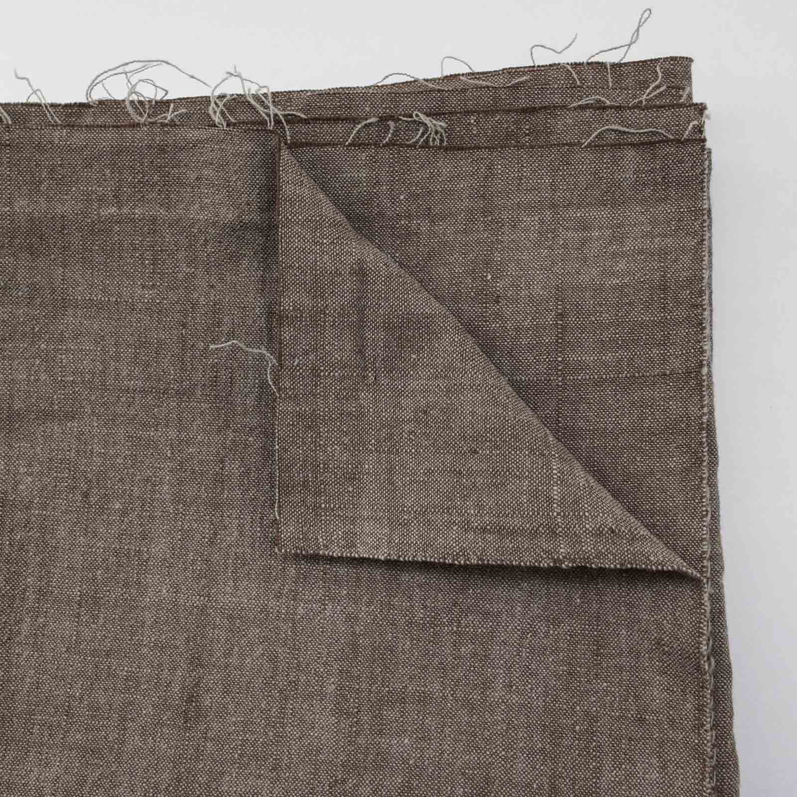 317/1手紡ぎ機械織り ブラウン系