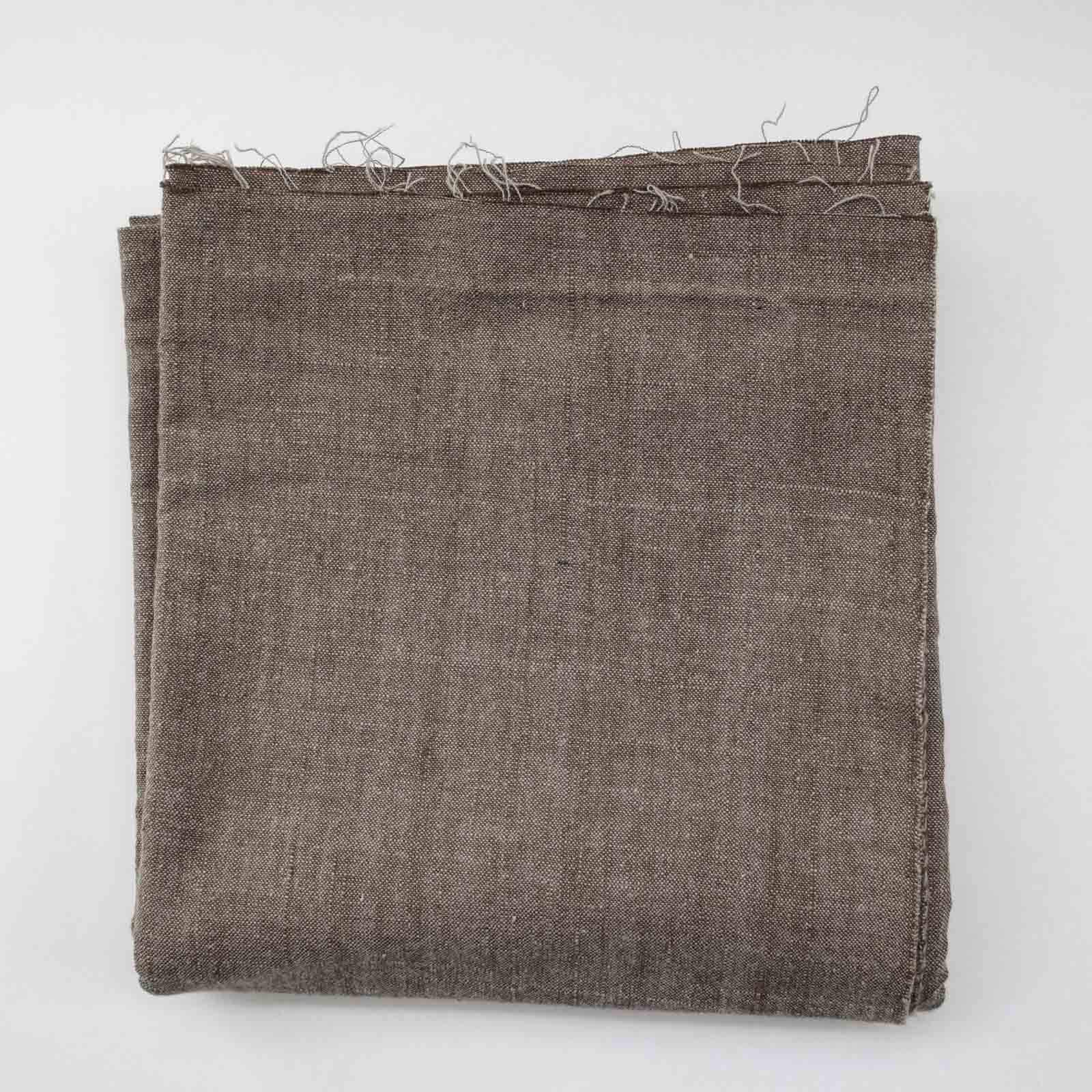 317/1手紡ぎ機械織り ブラウン系