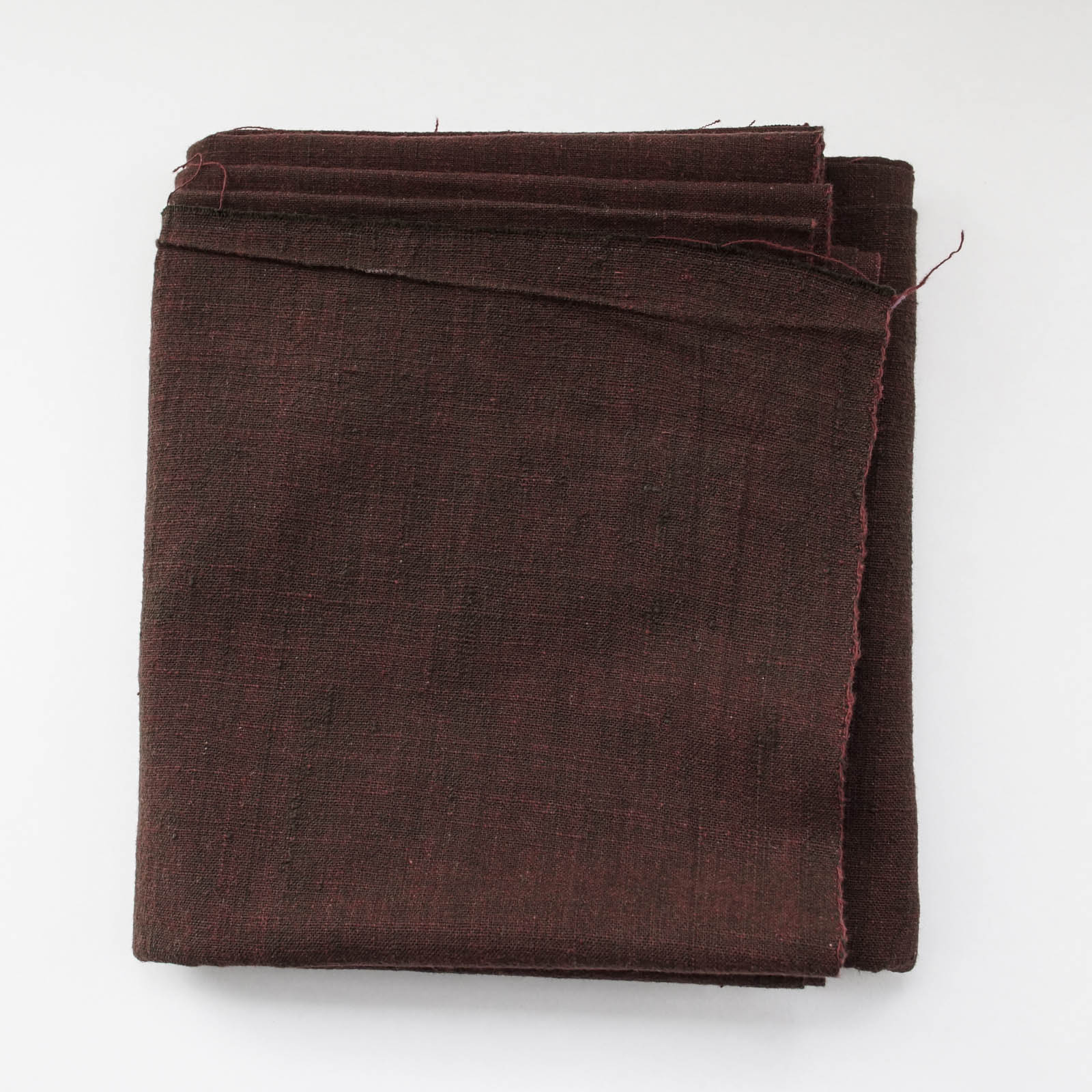 317/1手紡ぎ機械織り　レッド系