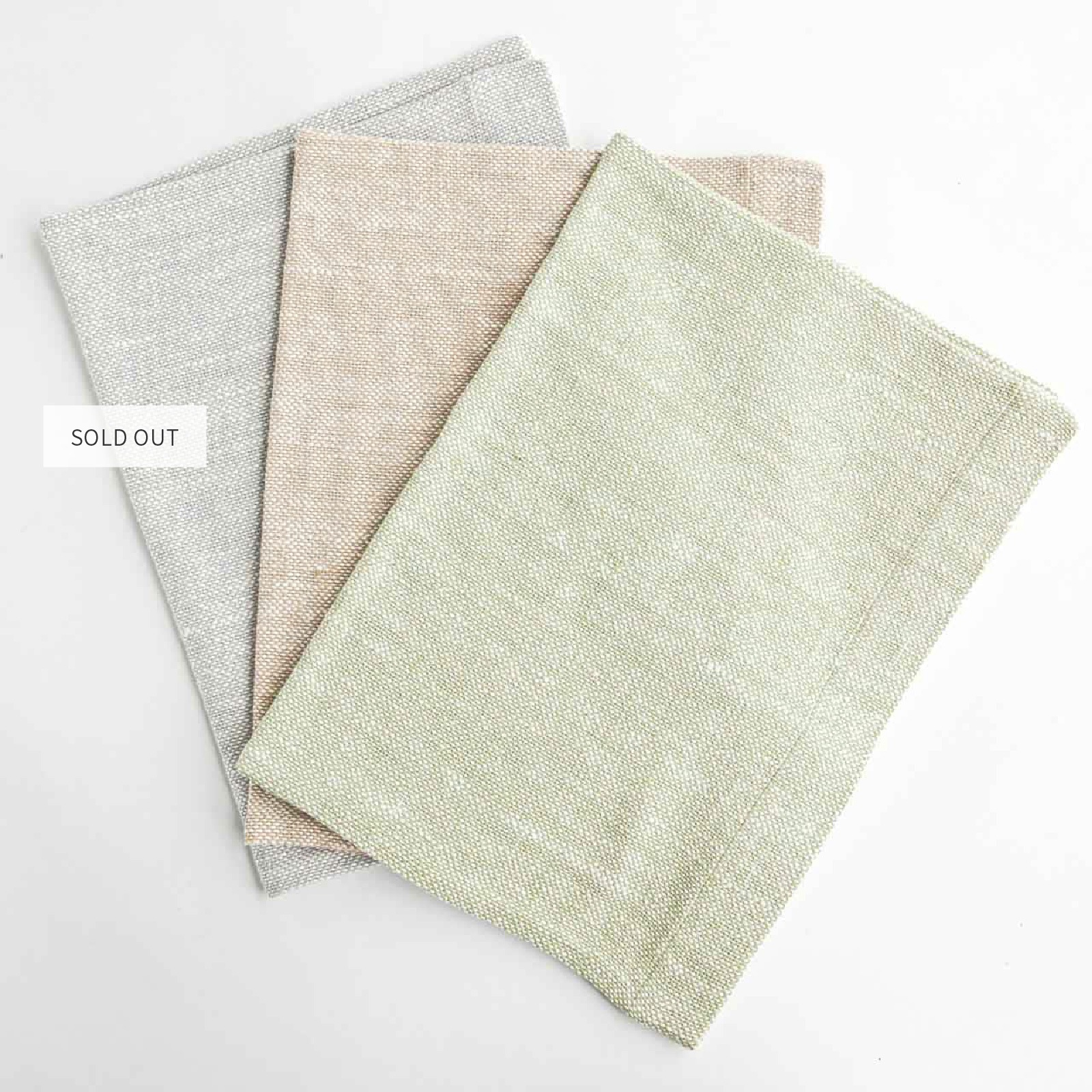 和紡布ピロケース　3色展開