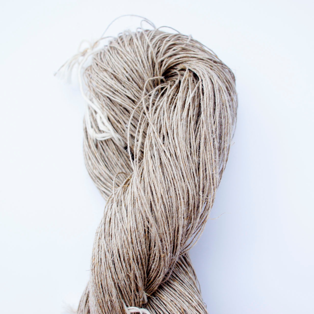 リネン8/1糸 生成 100g綛｜益久染織研究所 ネットストア