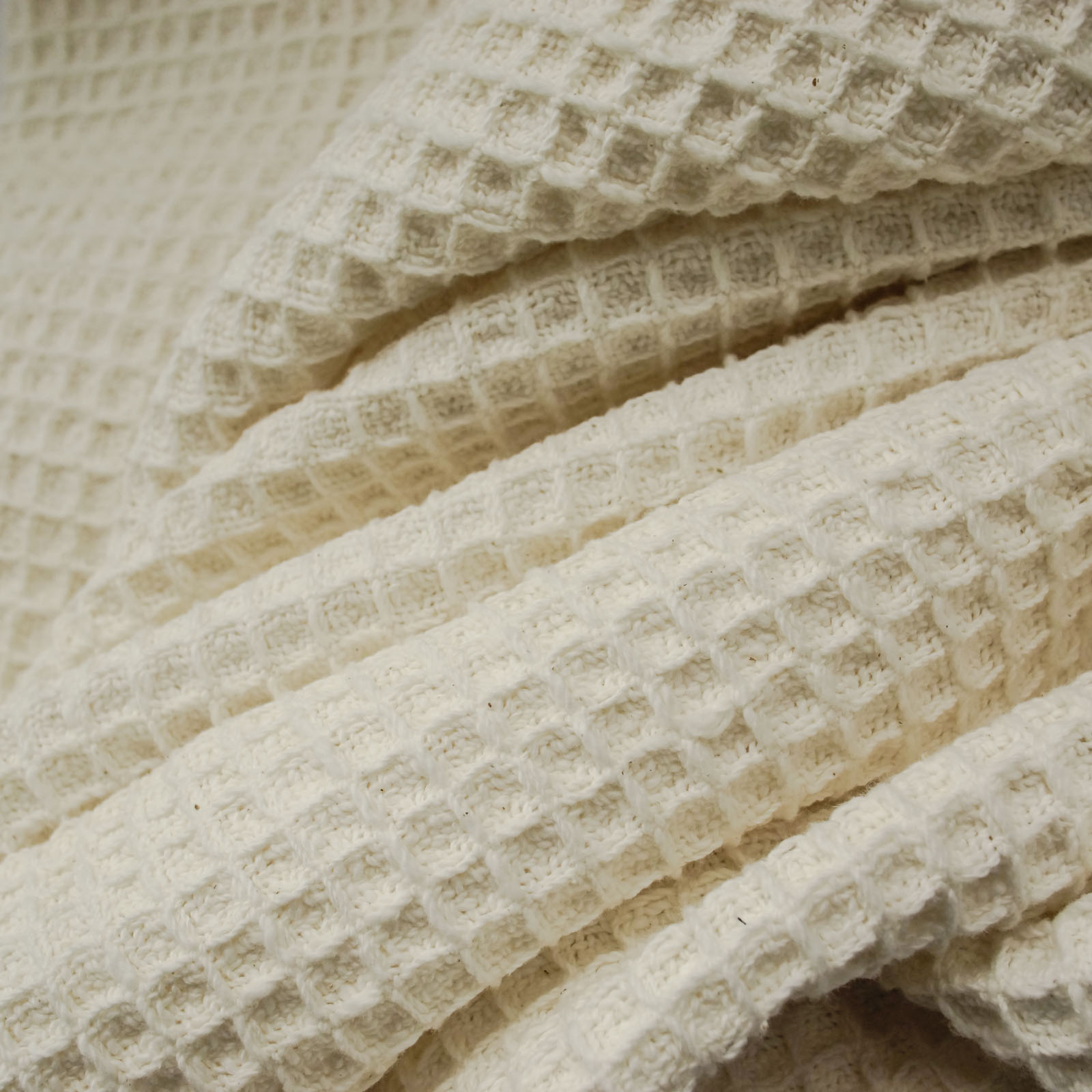 ガラ紡417/2蜂巣織り