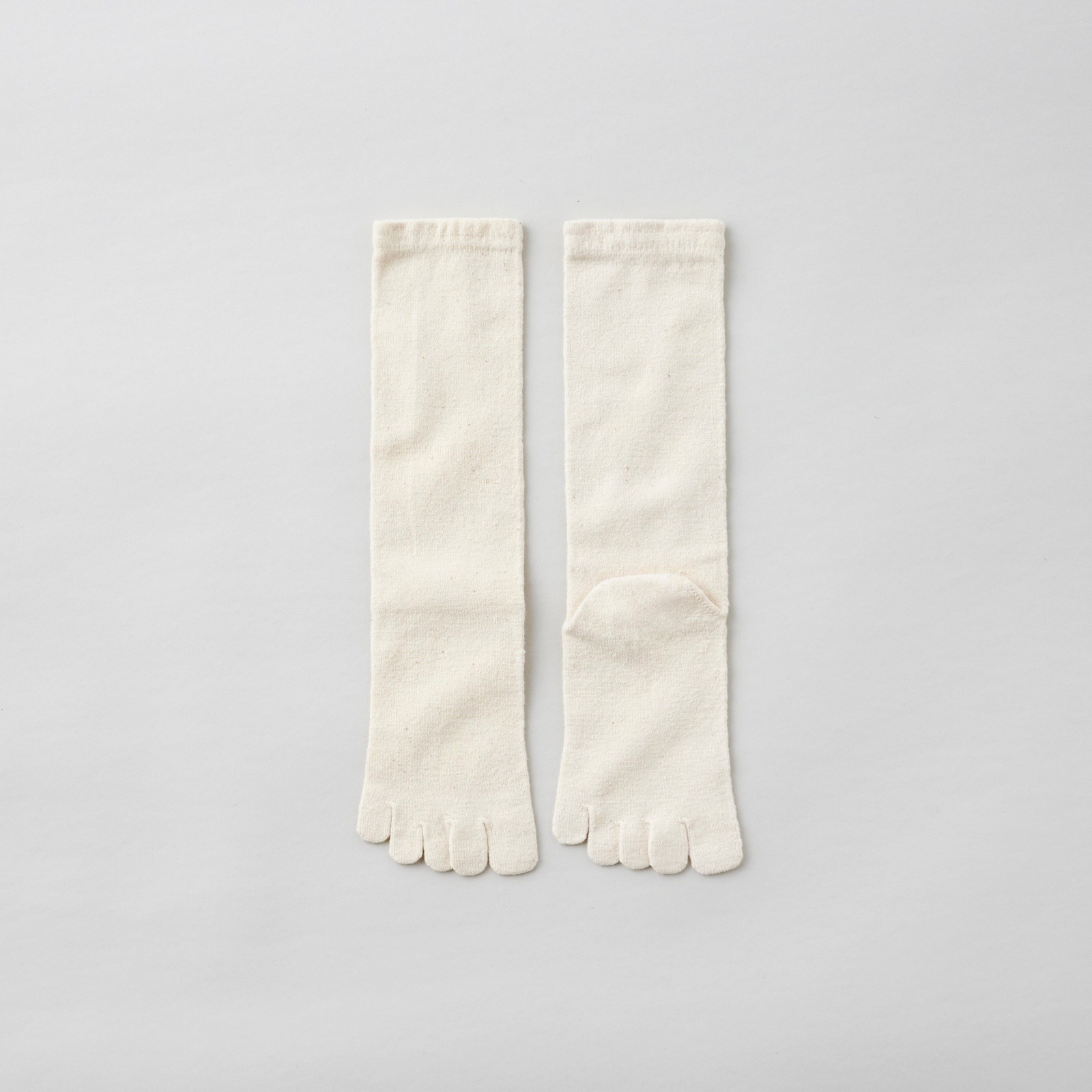 ガラ紡の5本指靴下