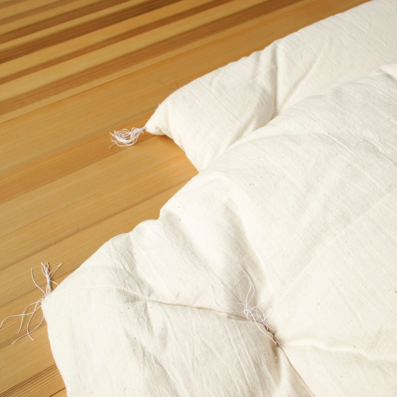 ガラ紡の綿100%掛け敷き布団セット（日本製）