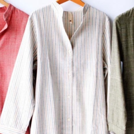 ロングブラウス 3色展開