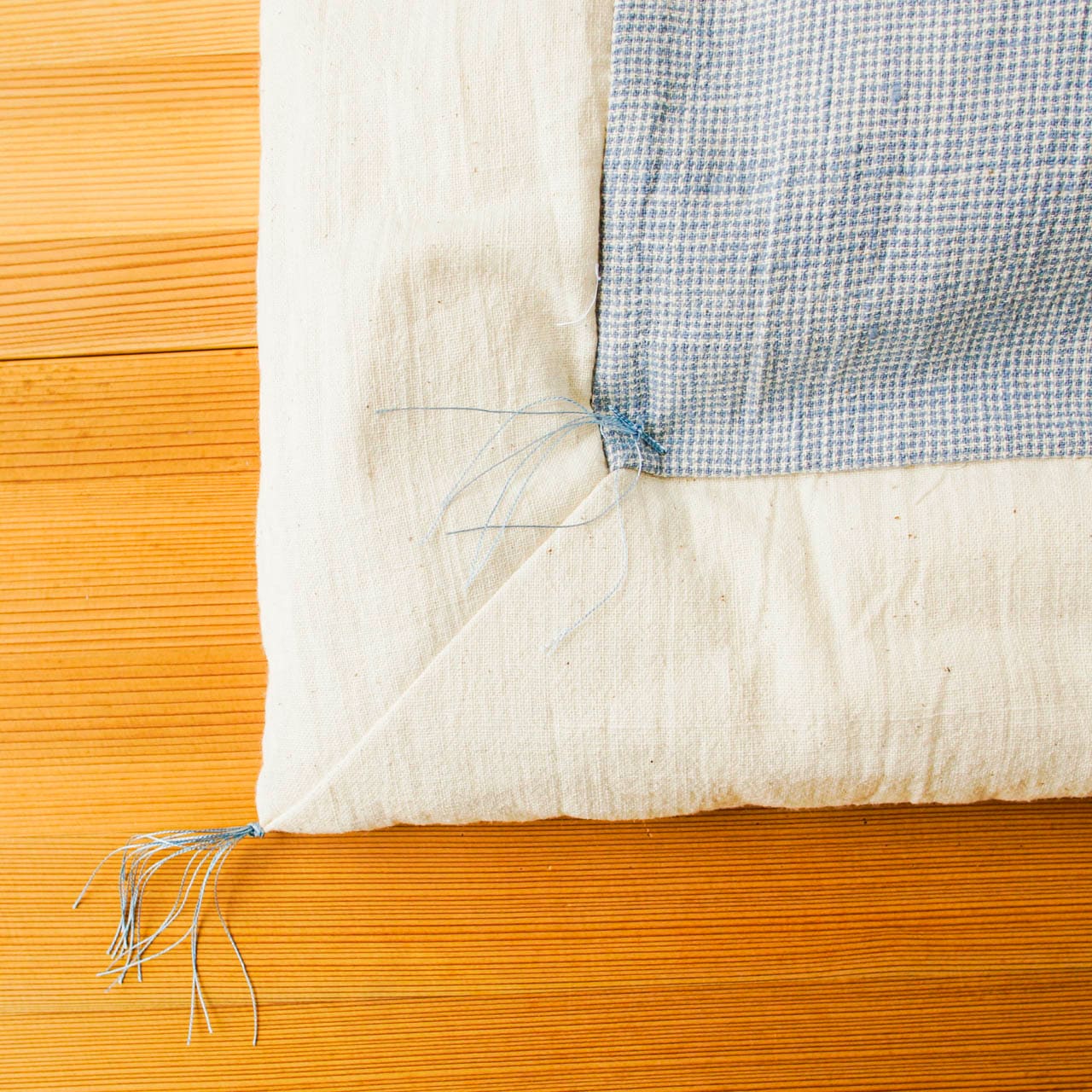 ガラ紡の綿100％ 幼児用掛敷布団セット（日本製）