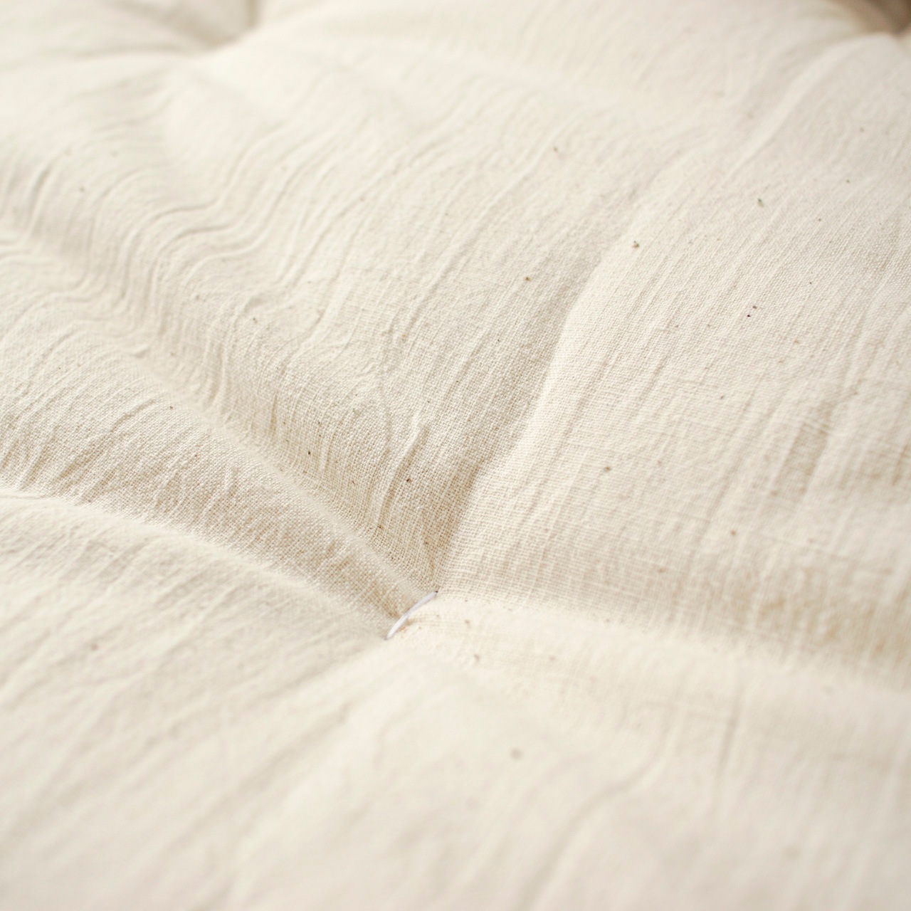 ガラ紡の綿100％ 幼児用掛敷布団セット（日本製）