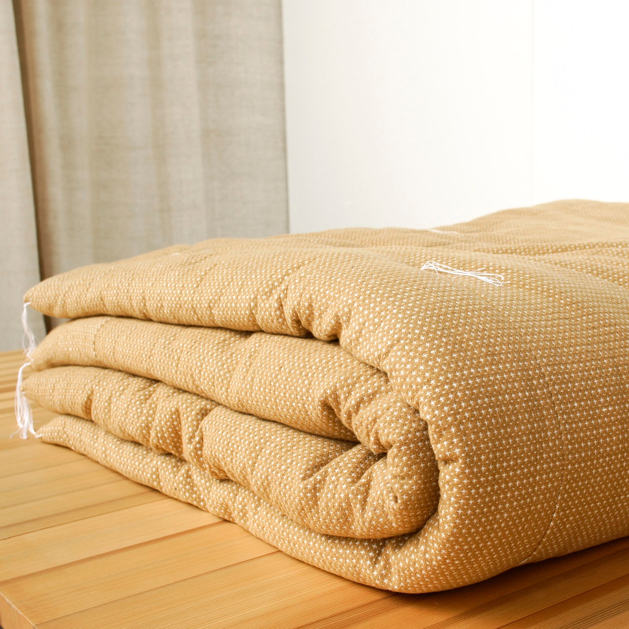 手紡ぎの掛布団