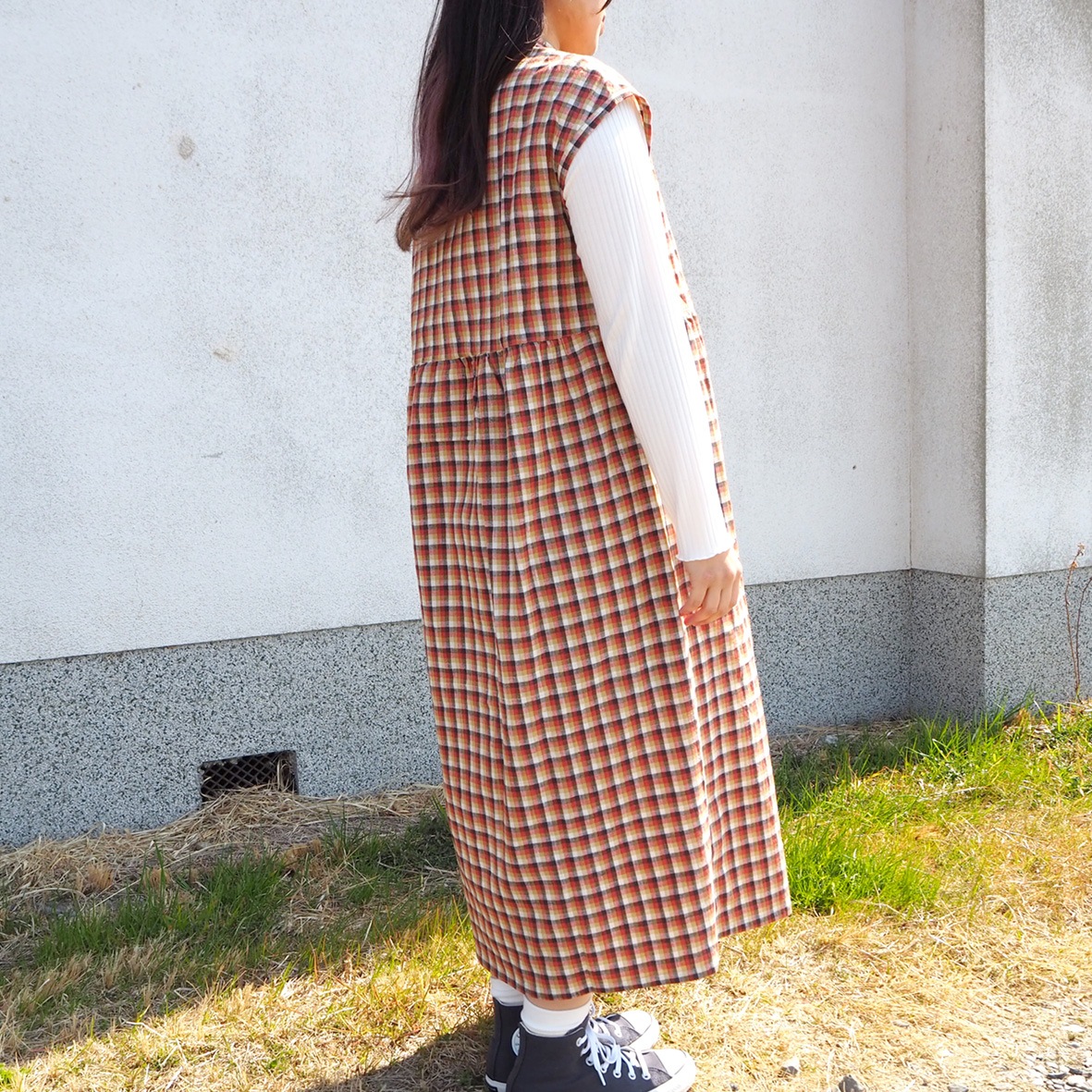 フレンチスリーブ ワンピース 3色展開