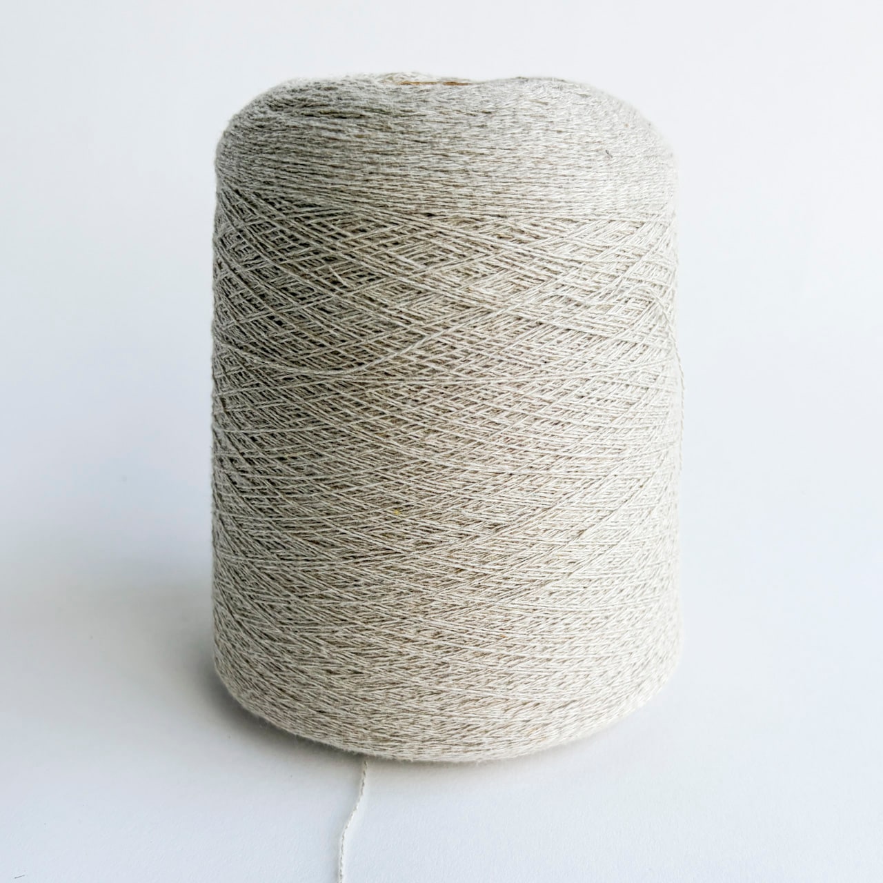 手紡ぎ糸｜317/1・野蚕12/1糸 500gコーン売り｜益久染織研究所 ネット