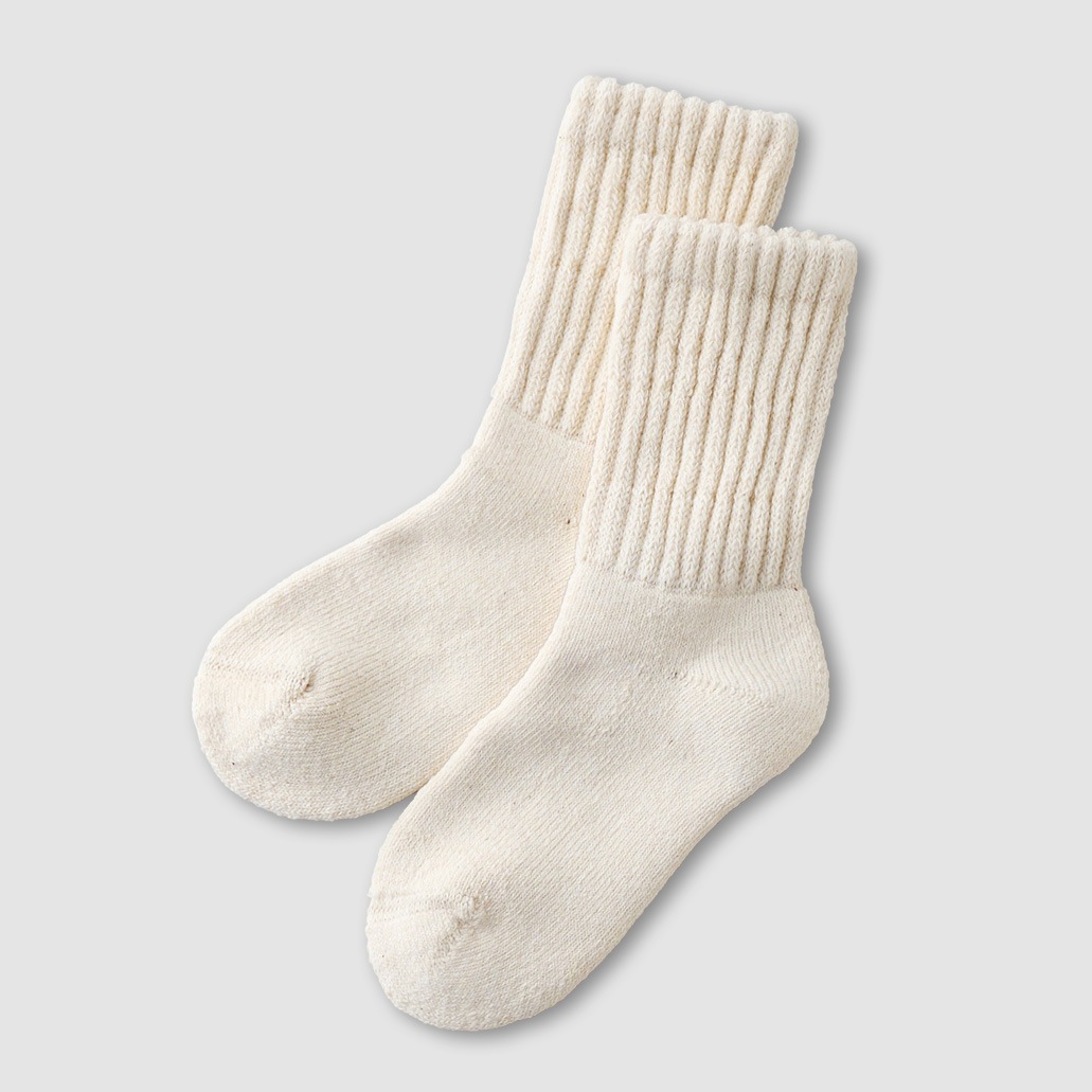 ガラ紡のくつろぎ靴下