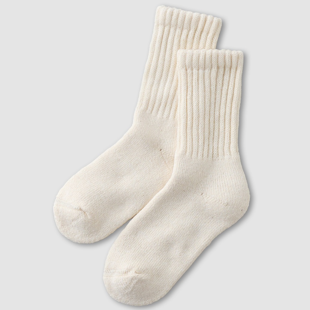 ガラ紡のくつろぎ靴下