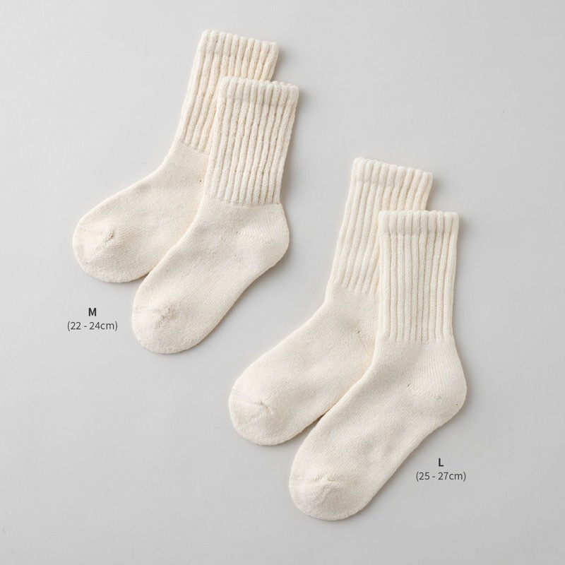 ガラ紡のくつろぎ靴下
