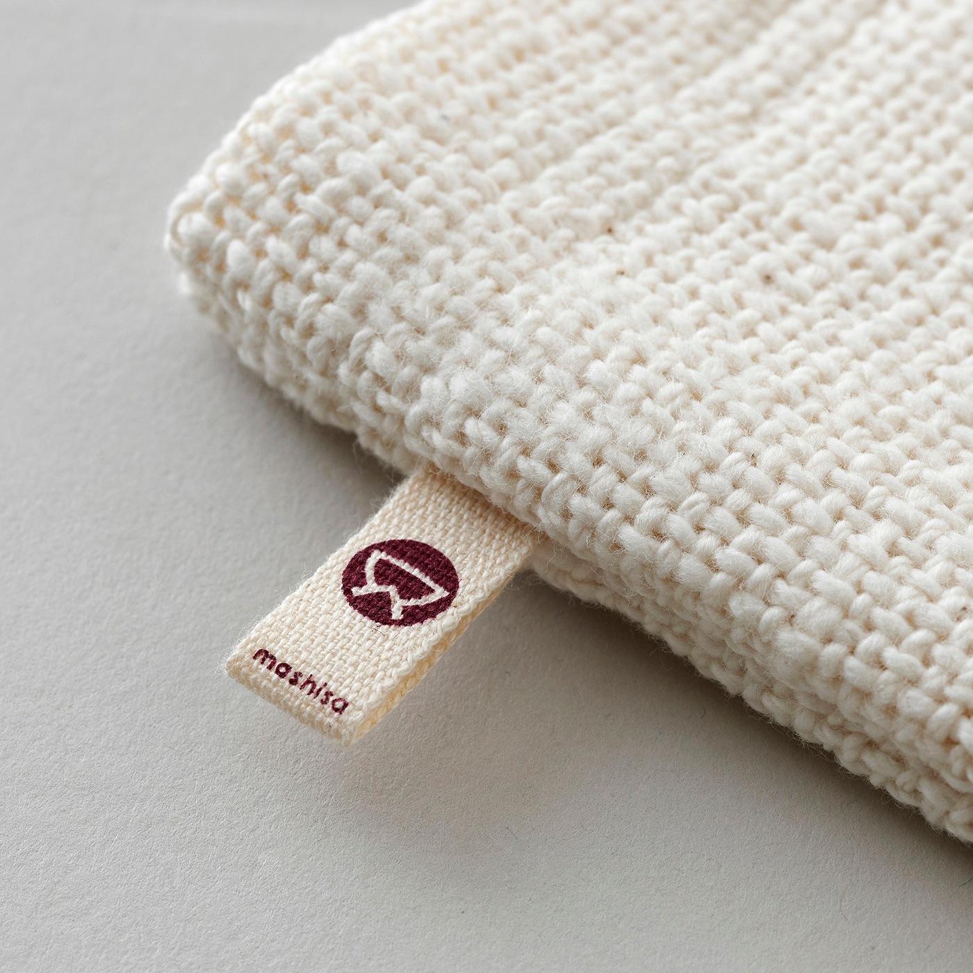 ガラ紡の和紡布ボディミトン