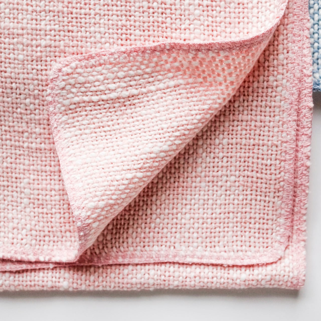 和紡ミニタオル (ピンク、ブルー、イエロー各色1枚)合計3枚のセット