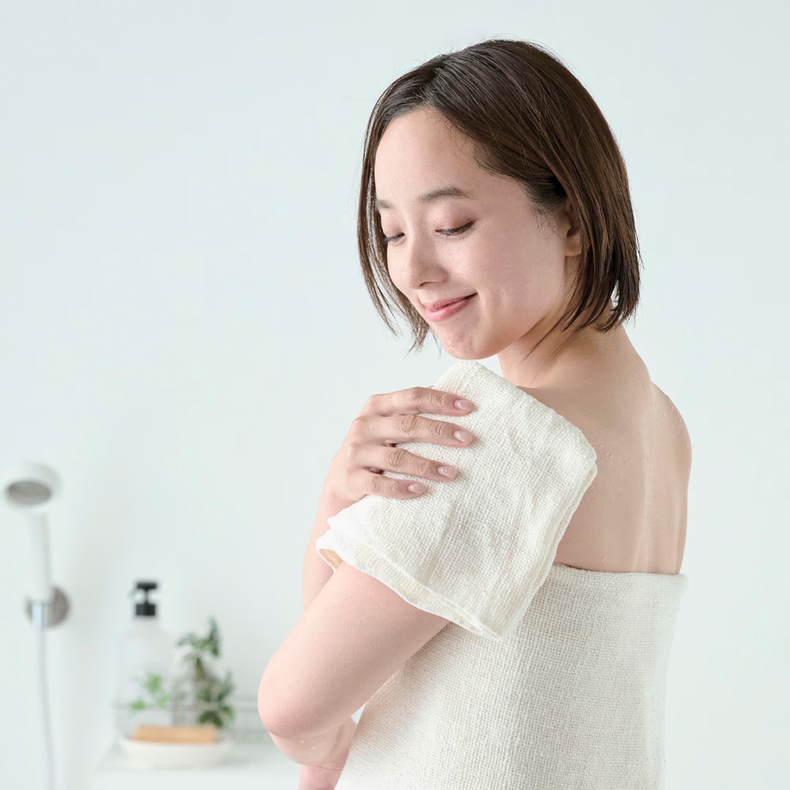 ガラ紡の和紡布23×85