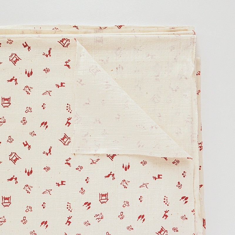 【2mカット生地】 生地 絵更紗 奈良絵