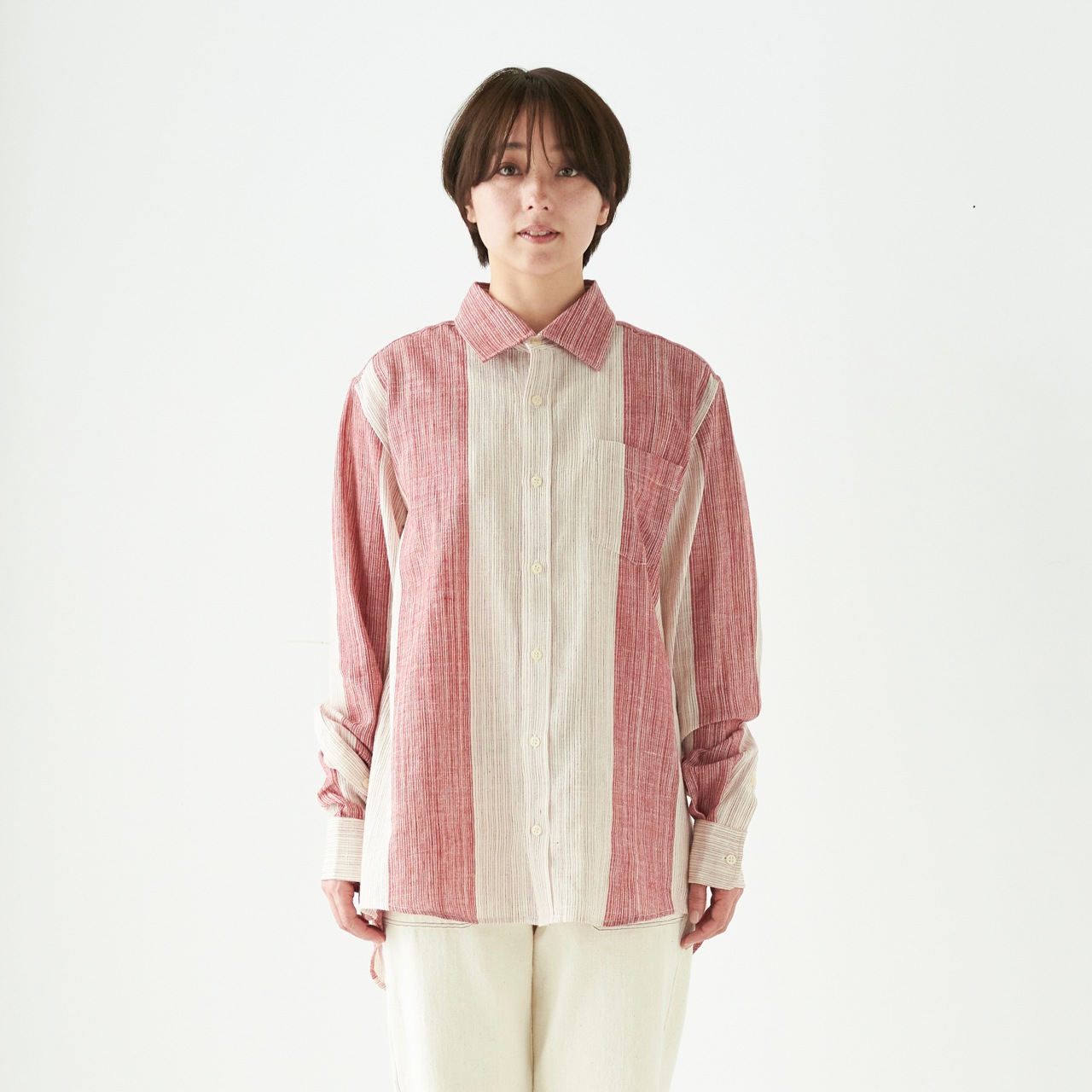 ベーシックカラーシャツ　2サイズ・2色展開