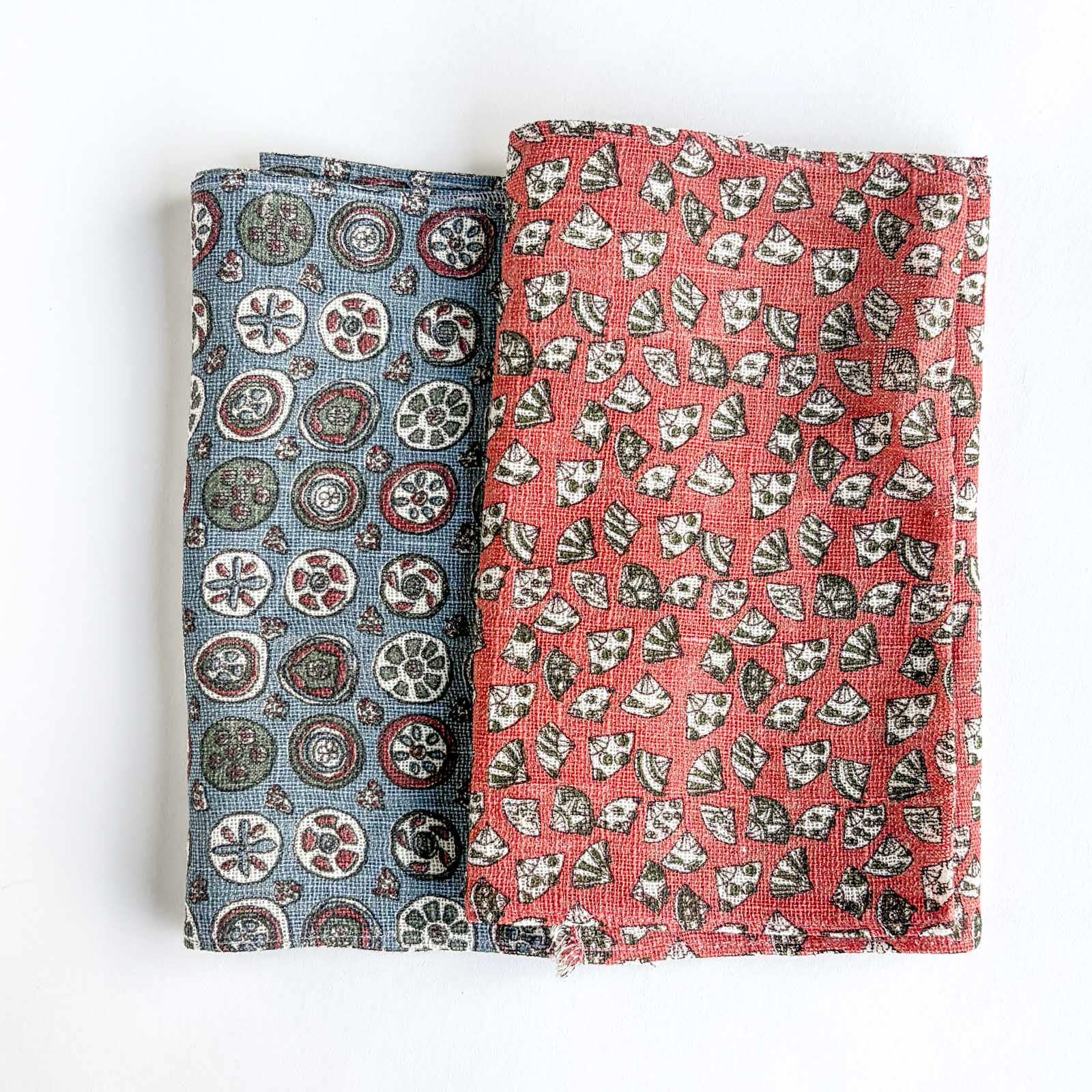 ウォーキングタオル絵更紗　2色展開