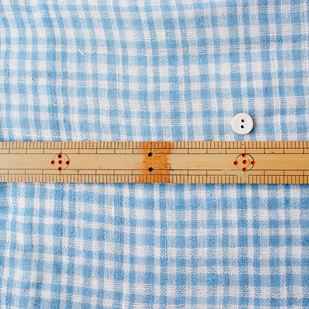 【2ｍカット生地】317/1極細番手再撚り二重ガーゼチェック