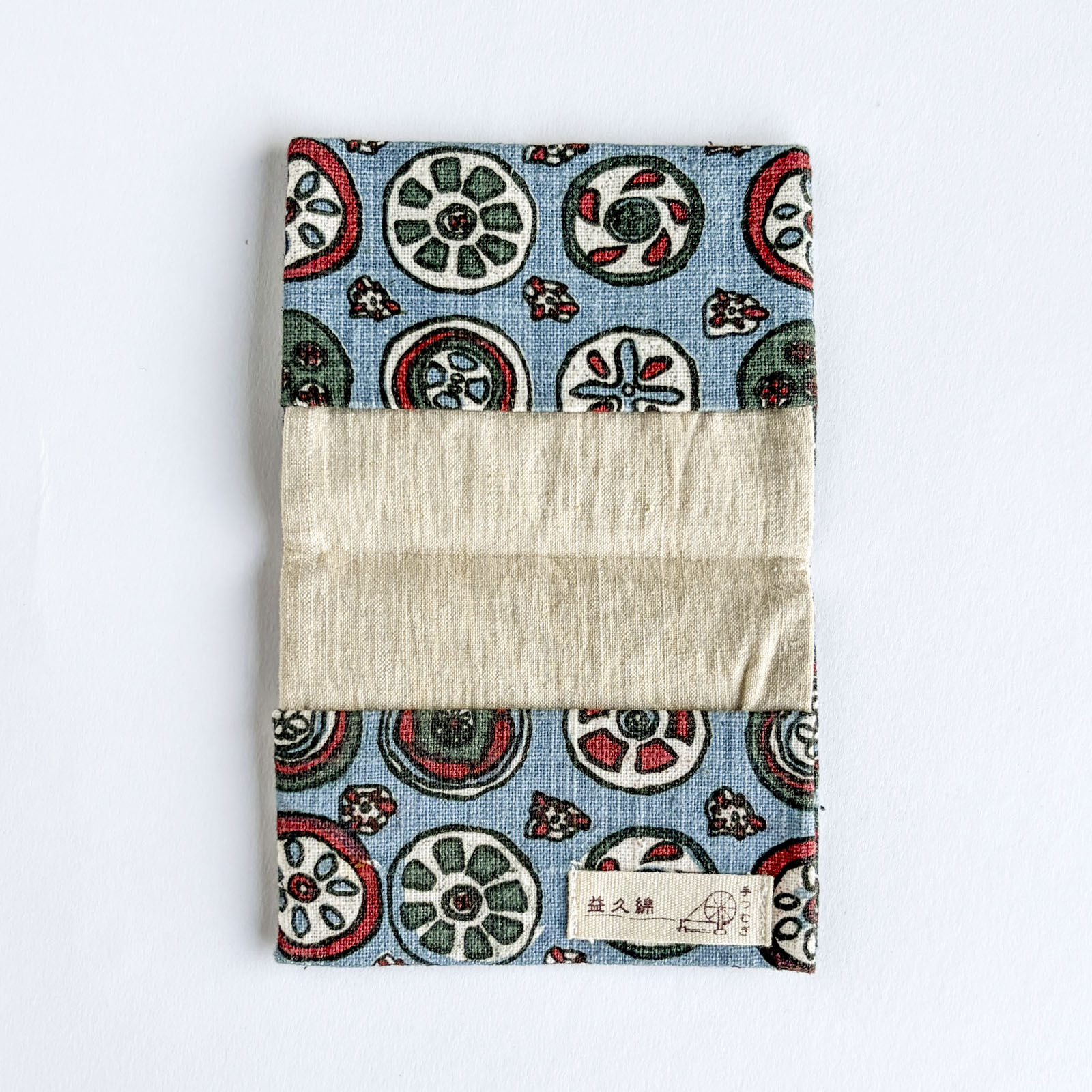 カード入れ絵更紗丸模様