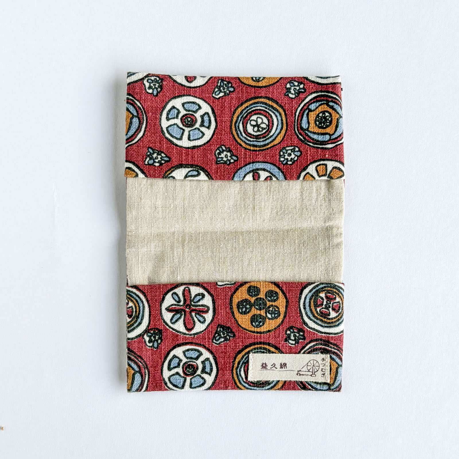 カード入れ絵更紗丸模様