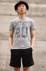 PUZZLE WORKS (ѥ)DETROIT T-shirts ǥȥȣԥ GRAY)