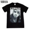 " EYE LINER PHOTO " " KURT COBAIN  " Tee