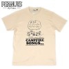 PEANUTS S/S PRINT TEE  " CAMPFIRE SONGS "  NATURAL