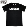 SUB POP ֥ݥå S/S PRINT TEE  LOSER / BLACK