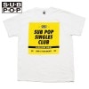 SUB POP ֥ݥå S/S PRINT TEE  SINGLES CLUB / WHITE