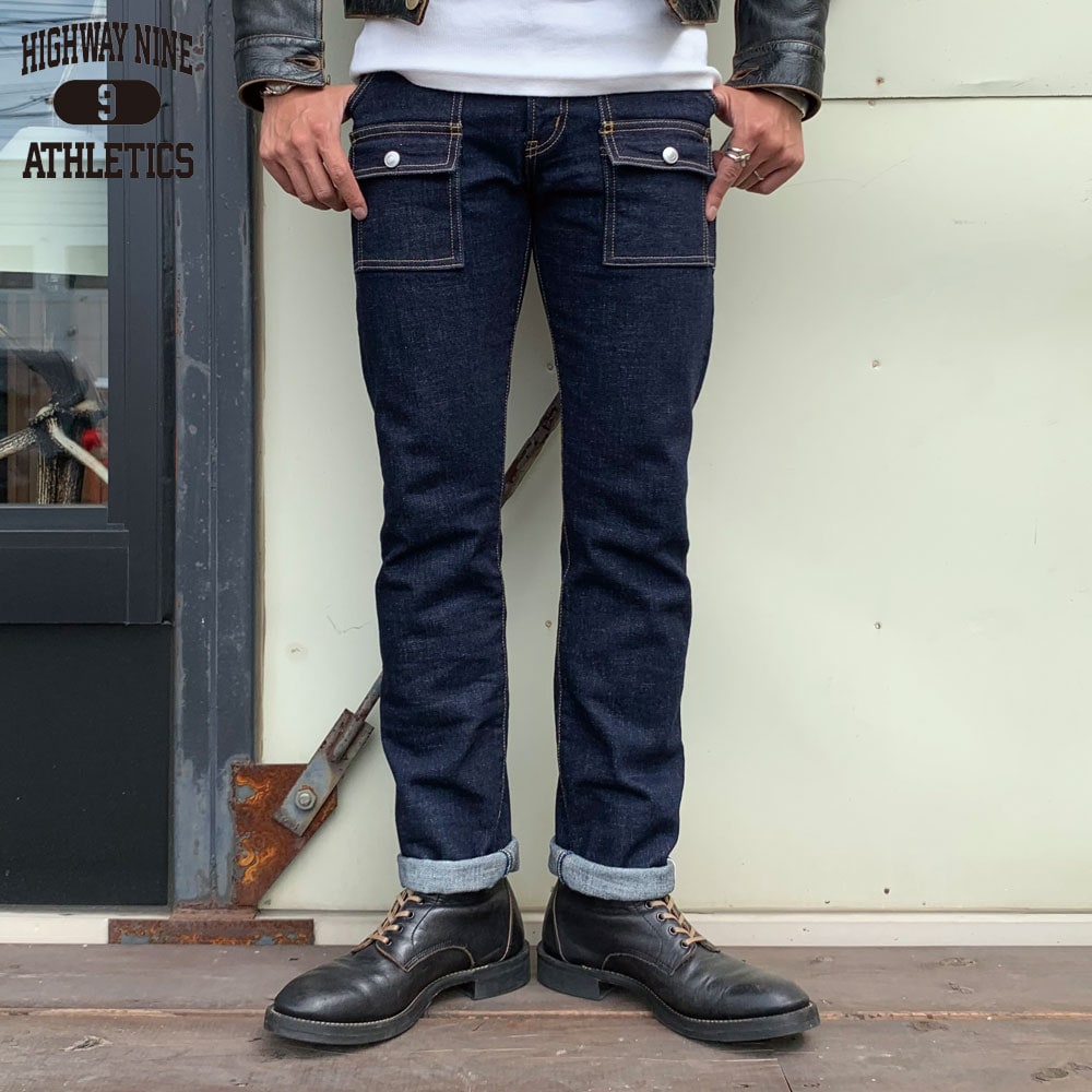 STRETCH RED LINE BUSH STRAIGHT / INDIGO / HIGHWAY NINE