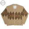 ARGYLE FLEECE CARDIGAN / TAN / Burlap Outfitter Сåץȥեå