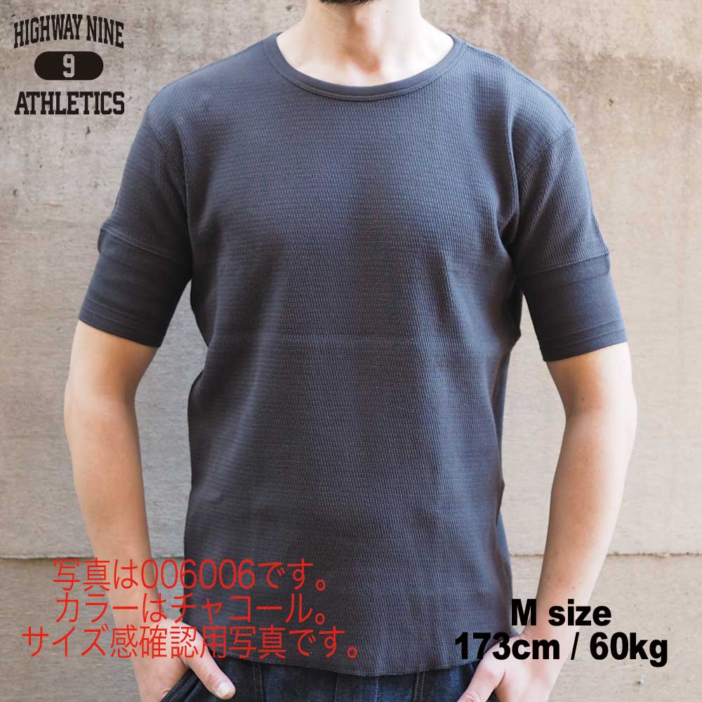 HENRY-NECK ハニカムサーマル S/S Tee / NATURAL / HIGHWAY NINE