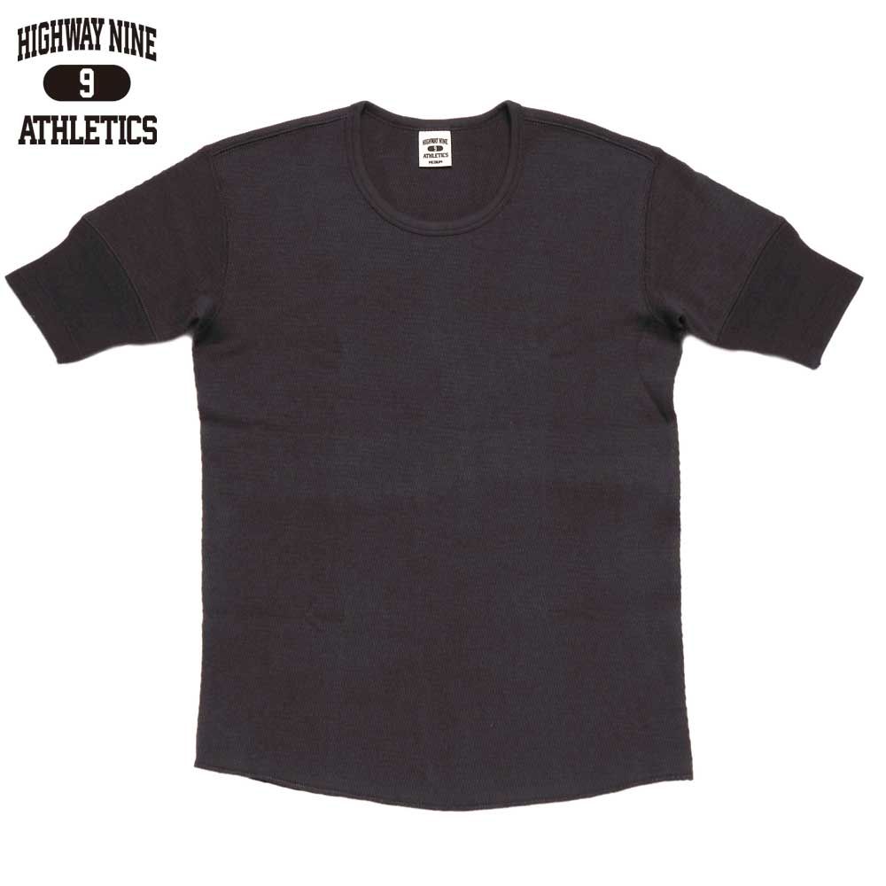 U-NECK ハニカムサーマル S/S Tee / CHARCOAL / HIGHWAY NINE