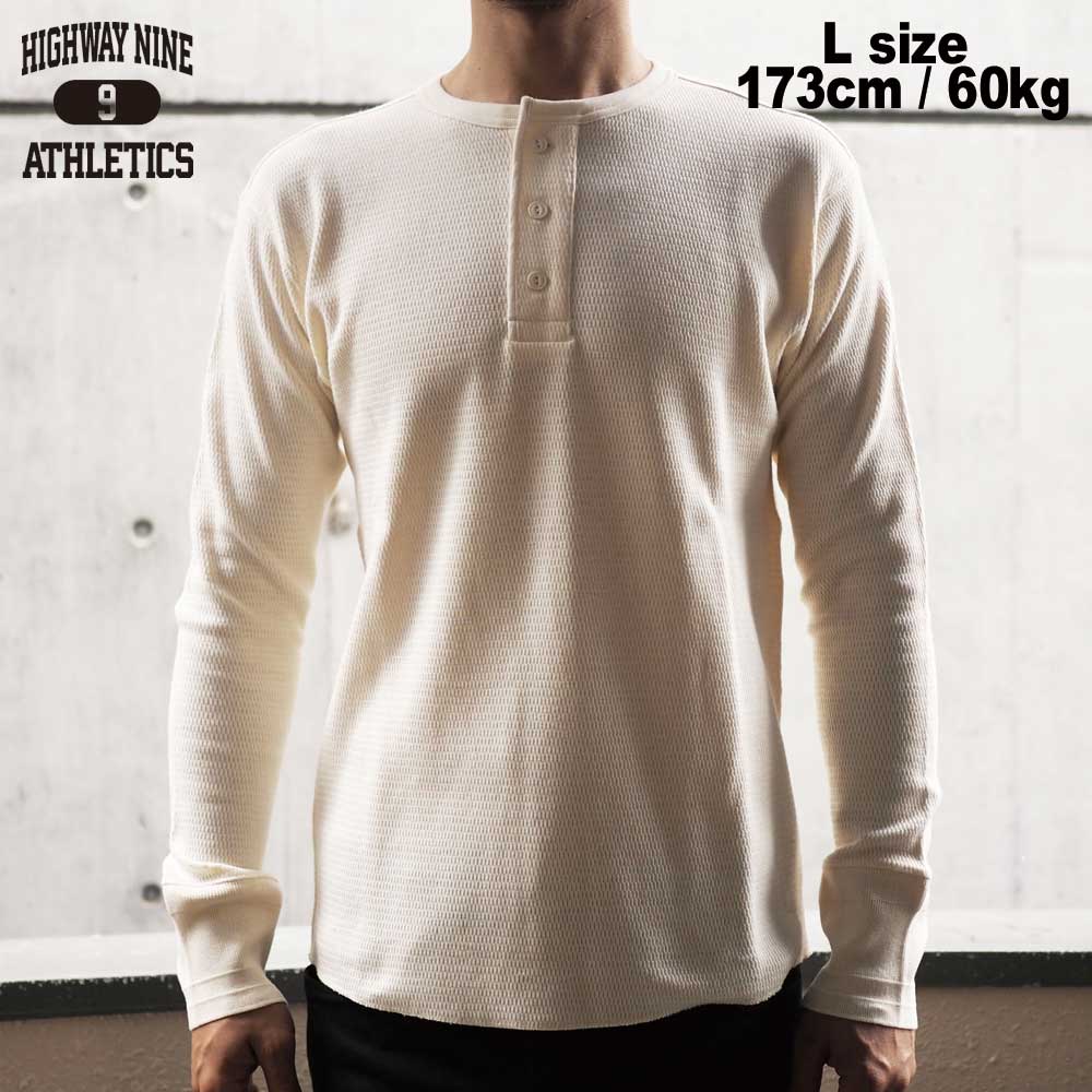 HENRY-NECK ハニカムサーマル L/S Tee / NATURAL / HIGHWAY NINE