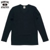 V-NECK RIB L/S Tee  / BLACK / HIGHWAY NINE ϥʥ