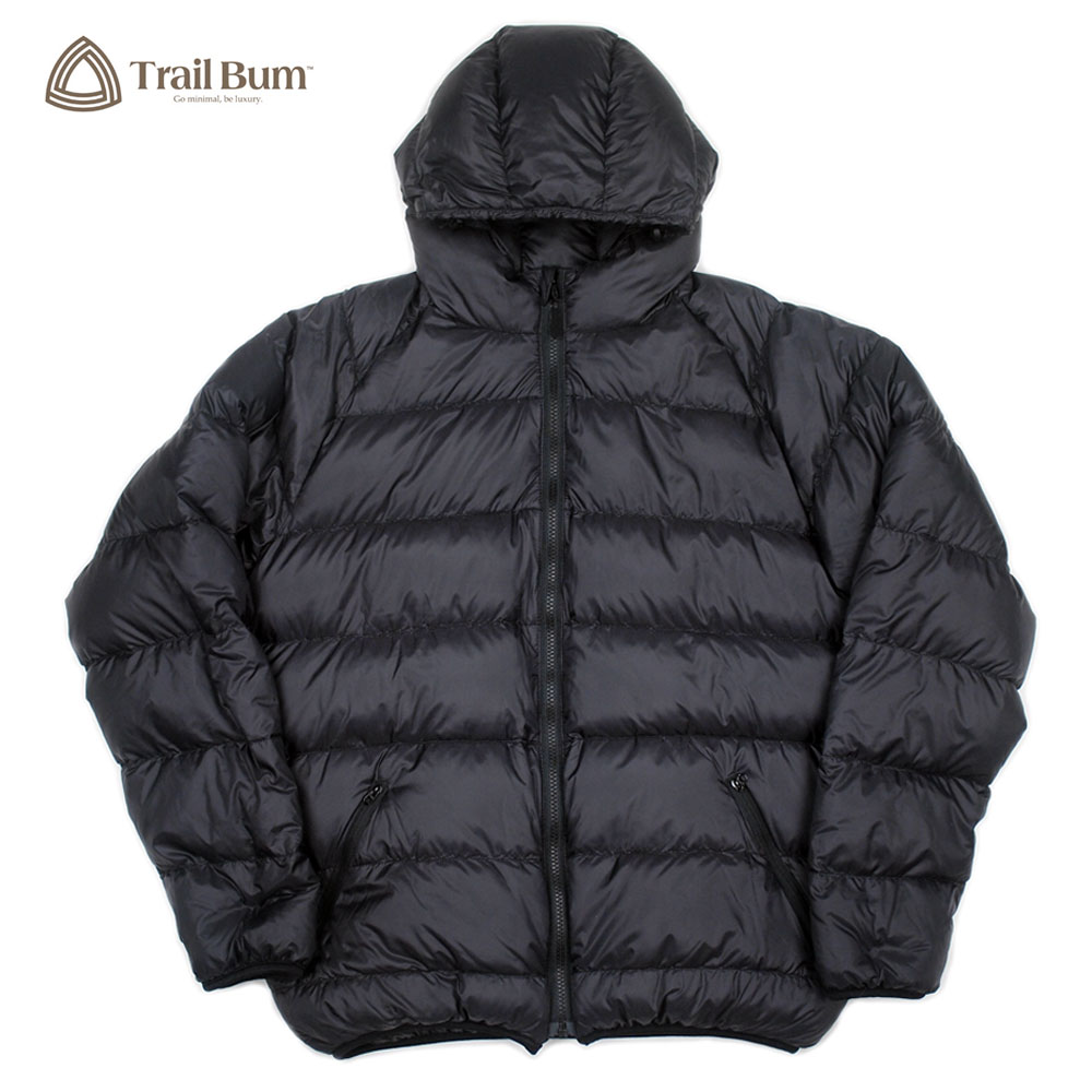 NOT BAD DOWN HOODY / BLACK / TRAIL BUM トレイルバム NANGA ナンガ