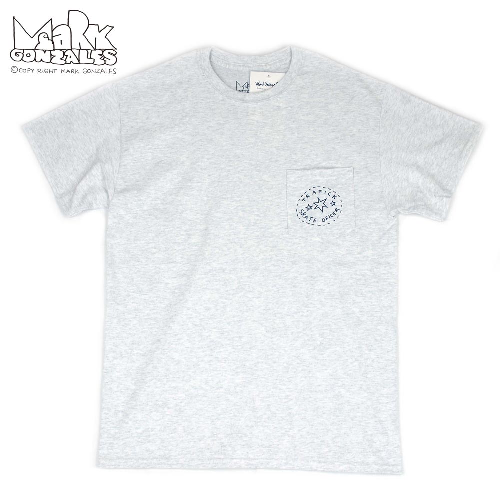 MARK GONZALES " SKATE OFICER  " S/S Tee / GRAY