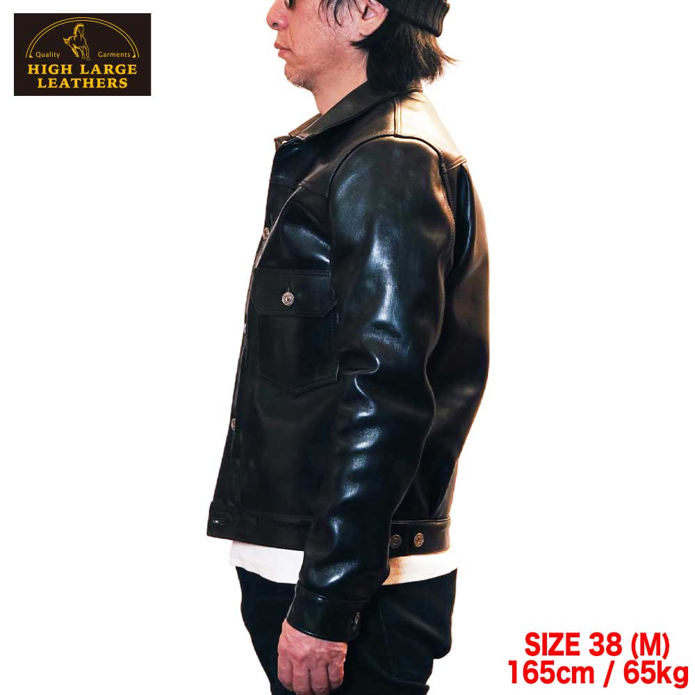 ͽ2025AW 0007 STILLWATER  (36-46) / BLACK / HIGHLARGE LEATHERS ϥ顼쥶