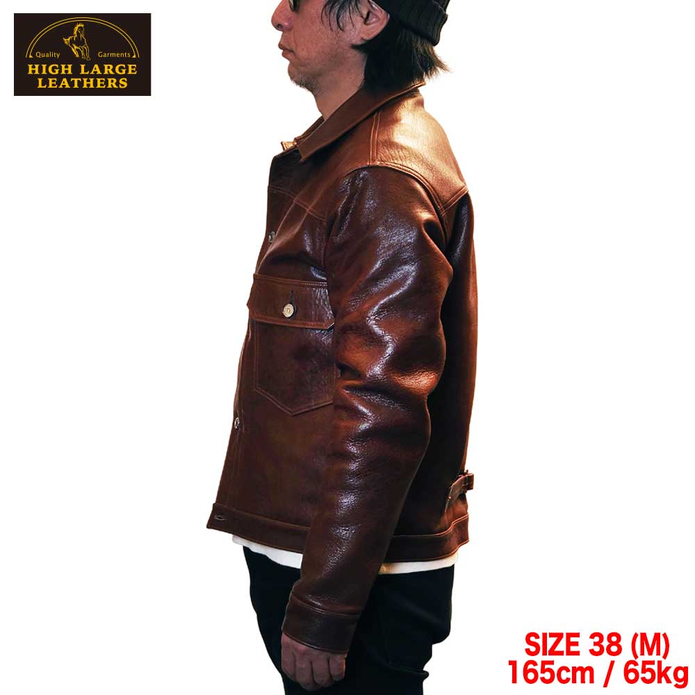 ͽ����2025AW 0009 NEWCASTLE HTD (36-46) / BROWN / HIGHLARGE LEATHERS �ϥ��顼���쥶����