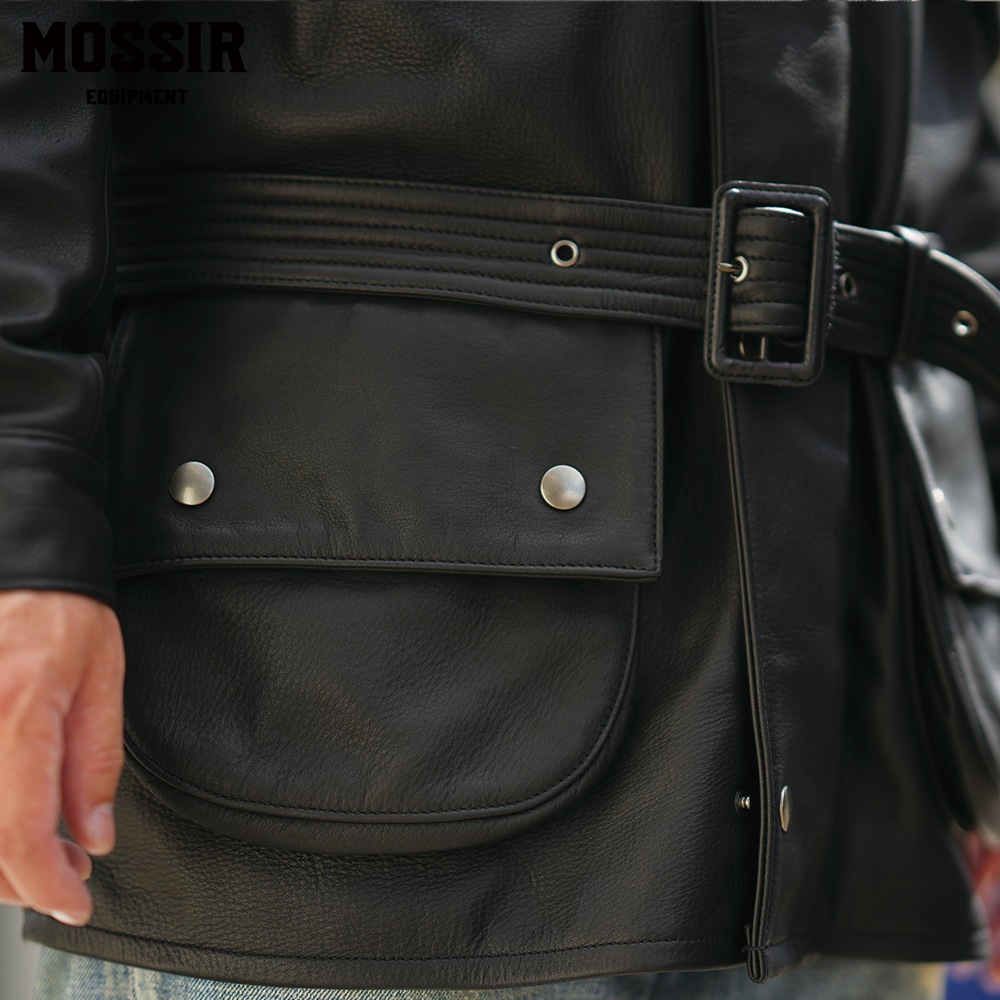 ͽ����2025SS MOJK010 LEACON (36-42) / BLACK / MOSSIR �⥷����