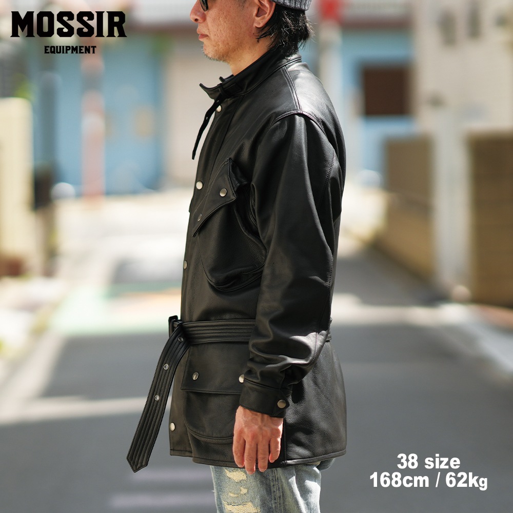 ͽ����2025SS MOJK010 LEACON (36-42) / BLACK / MOSSIR �⥷����
