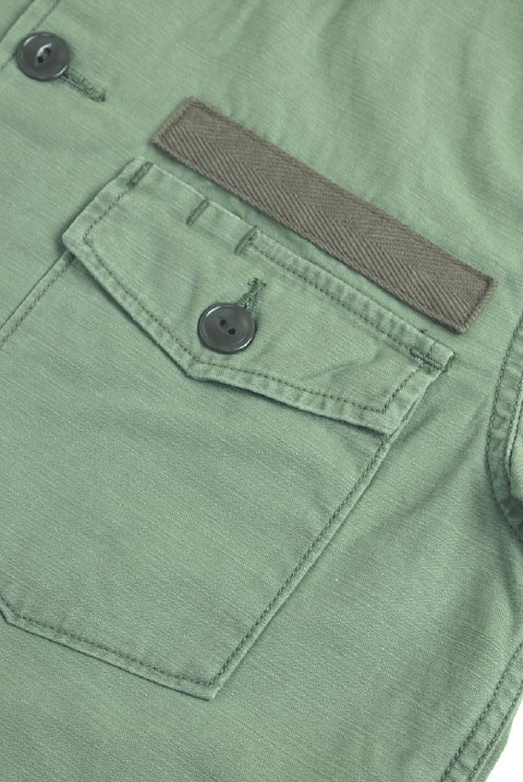 OVEROUT �����С������ȡ�MILITARY SHIRTS���ߥ꥿�꡼����� (OLIVE)